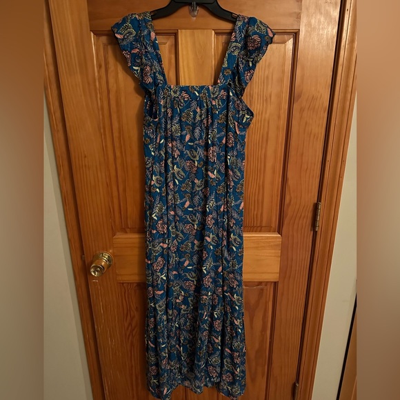 Knox Rose NWT flutter sleeve floral boho midi dress - Picture 2 of 4